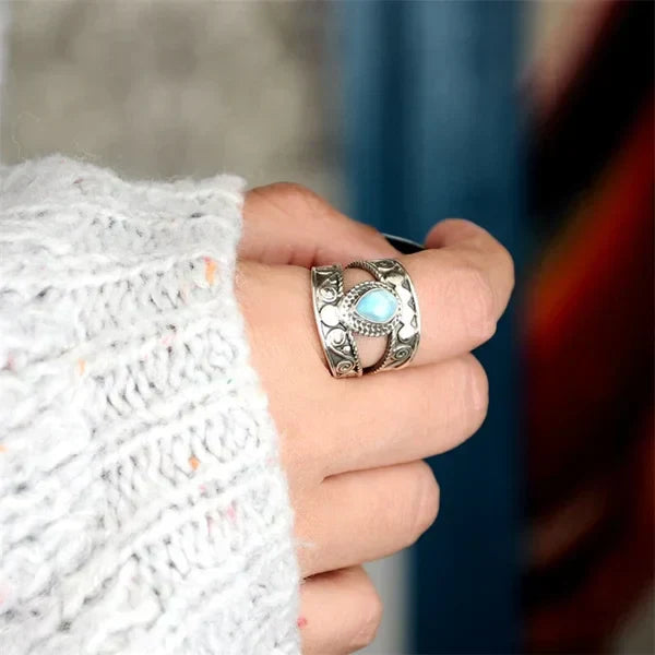 Turkis Tråd Åben Ring