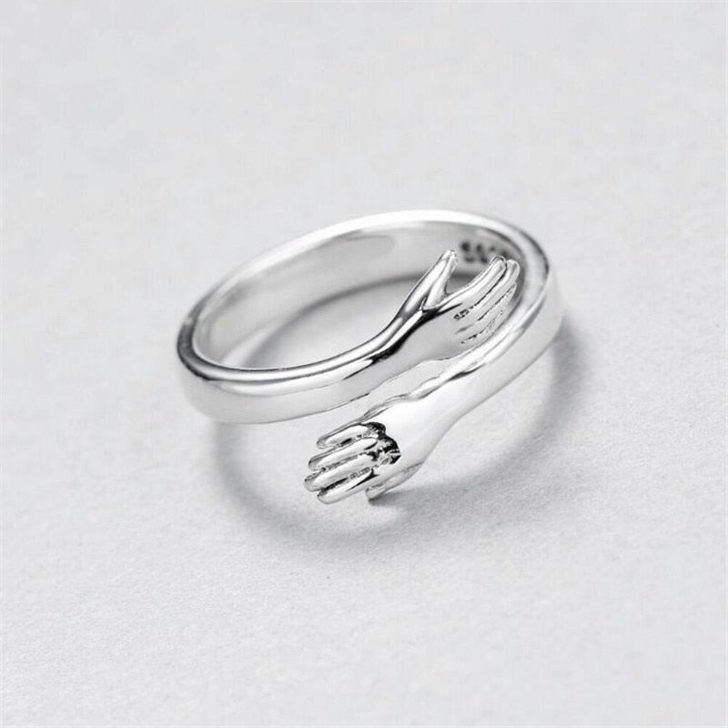 Sølv justerbar knudret smykke ring