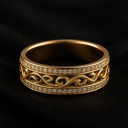 Lyse Hule Guldring