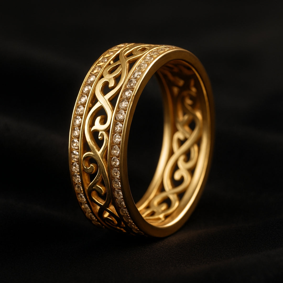 Lyse Hule Guldring