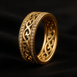 Lyse Hule Guldring