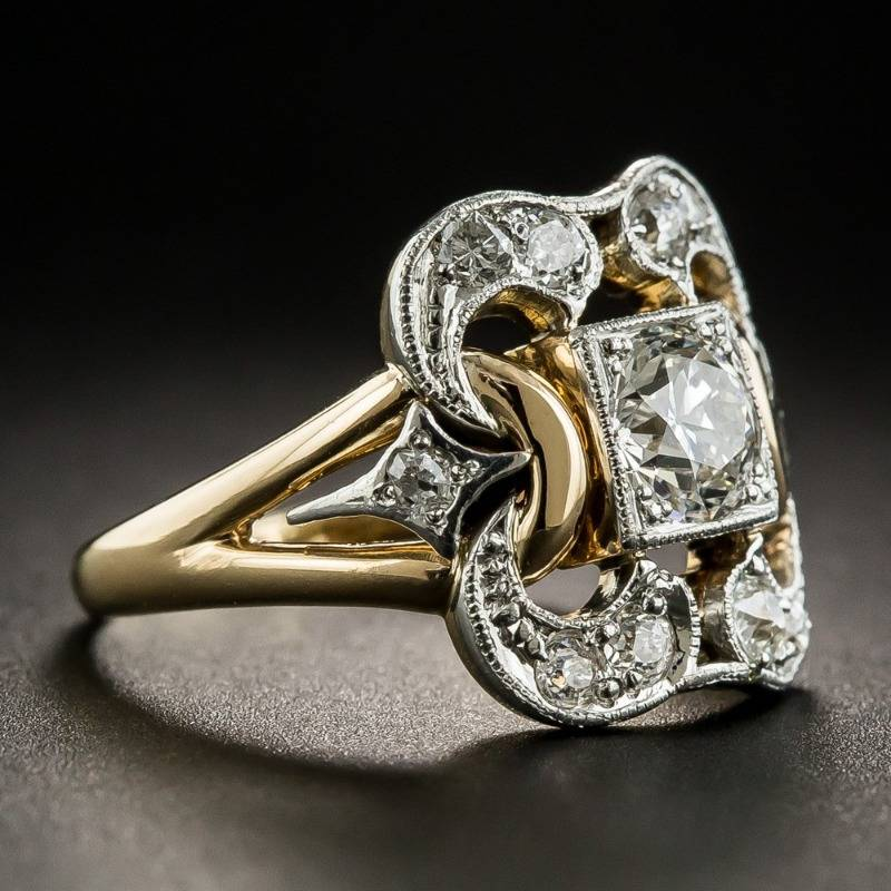 Vintage Zirkonia Guld Ring