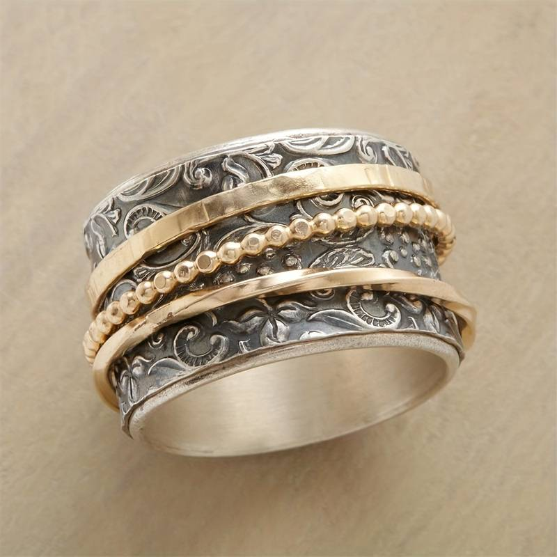 Vintage Guldsølv Antik Ring