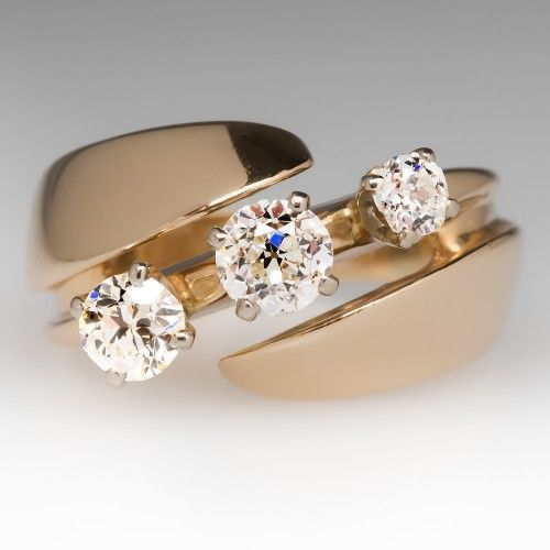 Vintage zirconia åben ring