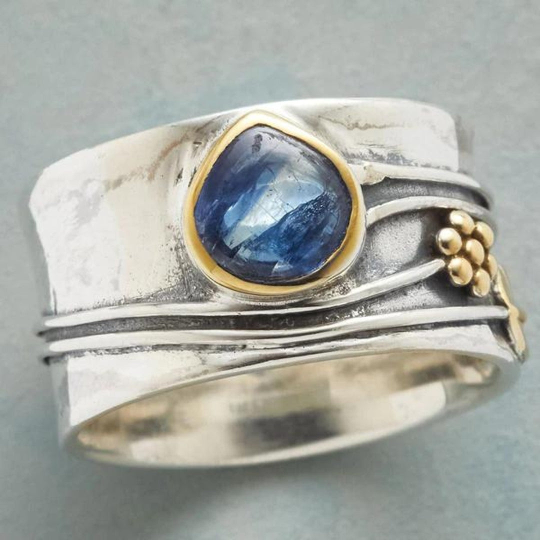 Bohemisk Valgstens Meditation Ring