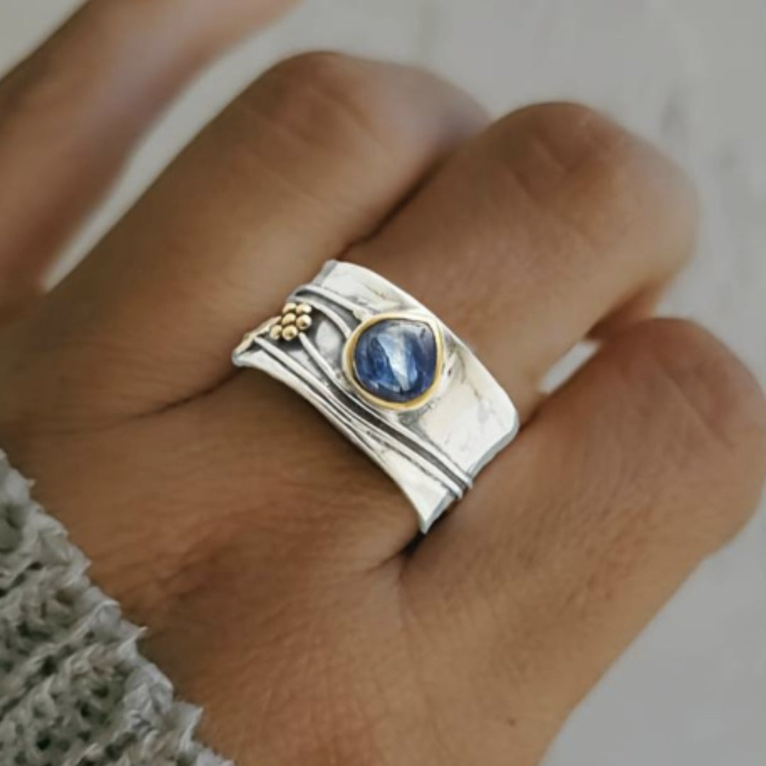 Bohemisk Valgstens Meditation Ring
