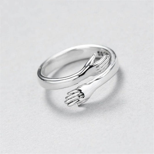 Sølv justerbar knudret smykke ring