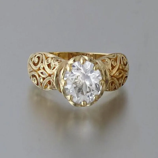 Elegant Hvid Zirkonring
