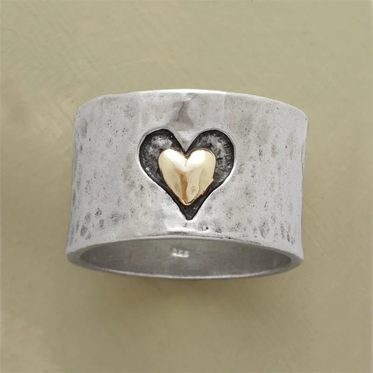 Vintage hjerte ring