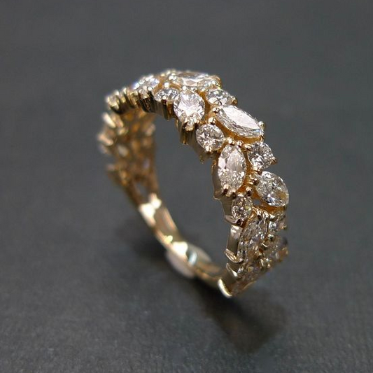 Vintage Lyse Gyldne Ring