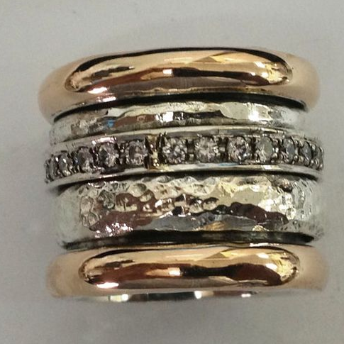 Vintage Lagdelte Tykkere Guldring