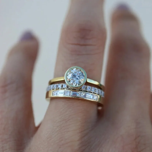 Vintage Lysende Ringe Sæt