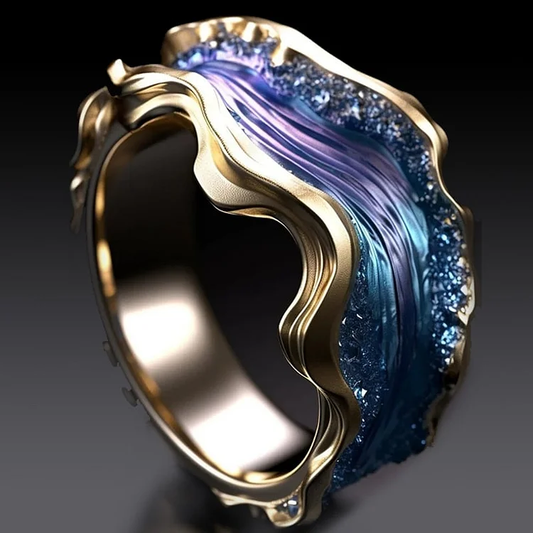 Vintage Guld Hav Ring
