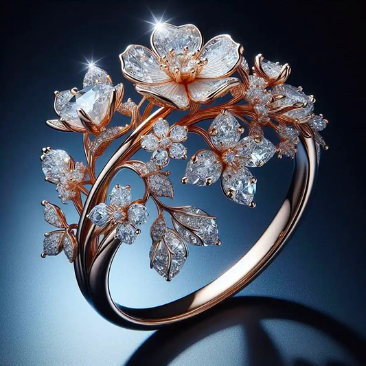 Bright Crystal Blomsterring